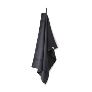 Line Out theedoek 50x70cm off-black