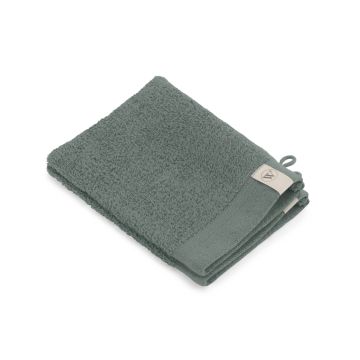 Soft Cotton washand 16x21cm legergroen (2 stuks)