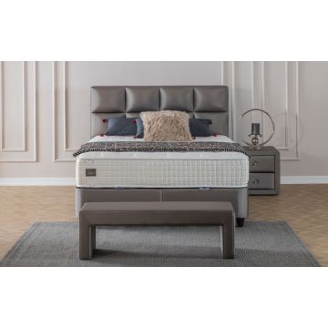 Toulon opbergboxspring 160x200cm grijs