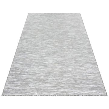 Mambo buitenkleed platgeweven rechthoek 120x170cm taupe