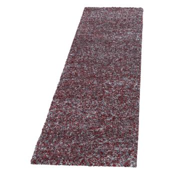 Enjoy Shaggy vloerkleed hoogpolig loper 80x250cm rood