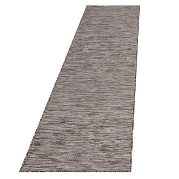 Mambo buitenkleed platgeweven loper 80x250cm beige