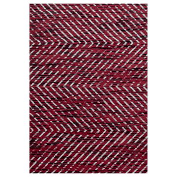 Base Swift vloerkleed laagpolig rechthoek 240x340cm rood