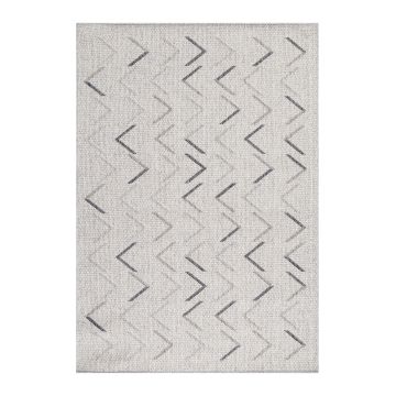 Aruba Wavy buitenkleed platgeweven rechthoek 240x340cm crème