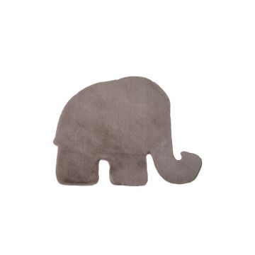 Caty Olifant effen kindervloerkleed fluffy hoogpolig 80x100cm beige