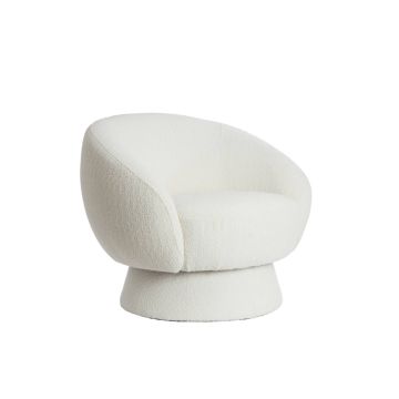 AVORIA fauteuil bouclé (lus) 92x82x77cm crème