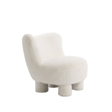 KAMOVU fauteuil 79x76x77cm crème