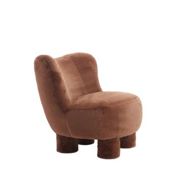 KAMOVU fauteuil 79x76x77cm bruin