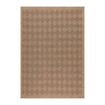 Dhaka Ricka binnen- & buitenkleed loper 80x150cm jute zwart