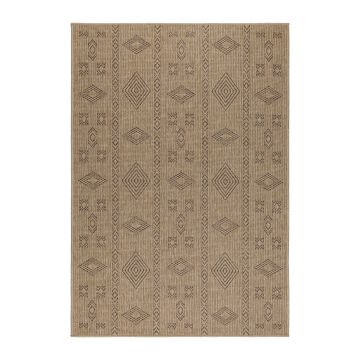 Dhaka Baita binnen- & buitenkleed loper 80x150cm jute zwart