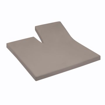 Cinderella enkele splittopper hoeslaken 160x200/210cm jersey taupe (tot 15cm)