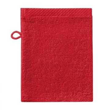 Seahorse Pure washand 16x21cm rood (6 stuks)