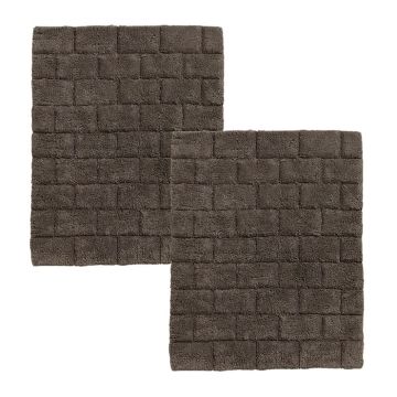 Seahorse Metro badmat 50x60cm basalt (2 stuks)