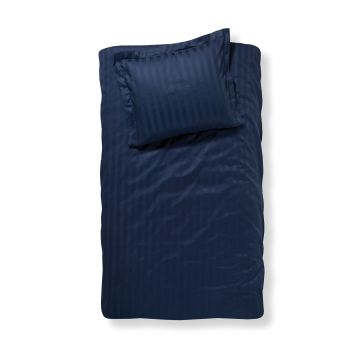 Damai Linea 1-persoons dekbedovertrekset 140x220cm satijn indigo