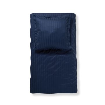 Damai Linea 1-persoons dekbedovertrekset 155x220cm satijn indigo