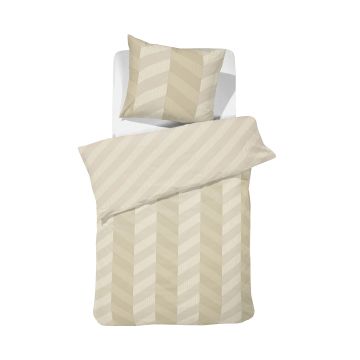 Damai Atomy 1-persoons dekbedovertrekset 140x220cm satijn licht beige