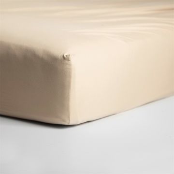 Cinderella hoeslaken 80/90x210/220cm-100x200cm jersey licht zandkleur (tot 25cm)