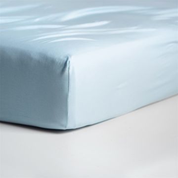 Cinderella hoeslaken 80/90x210/220cm-100x200cm jersey zacht blauw (tot 25cm)