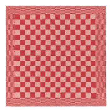 DDDDD Barbeque theedoek 65x65cm rood (6 stuks)
