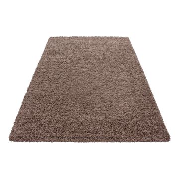 Dream Shaggy tapis poils longs rectangle 200x290cm moka