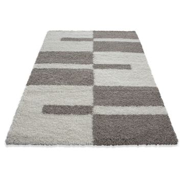 Gala Shaggy tapis poils longs rectangle 140x200cm beige