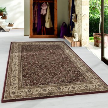 Kashmir Hereke tapis poils ras rectangle 120x170cm rouge