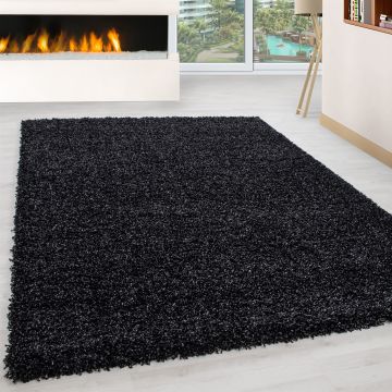 Life Shaggy vloerkleed hoogpolig rechthoek 80x150cm antraciet