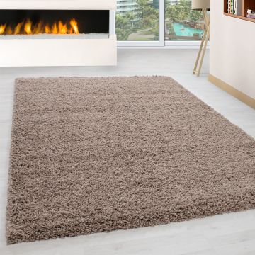 Life Shaggy tapis poils longs rectangle 80x150cm beige