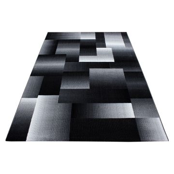 Miami Jawa vloerkleed laagpolig rechthoek 120x170cm zwart