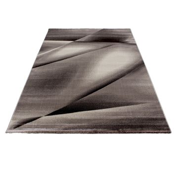 Miami Hios tapis poils ras rectangle 120x170cm brun