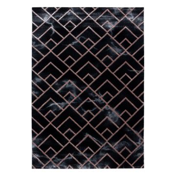 Naxos Parallel B vloerkleed laagpolig rechthoek 120x170cm bronskleur