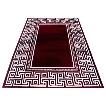Parma Laby vloerkleed laagpolig rechthoek 120x170cm rood