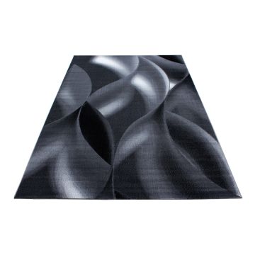 Plus Scala tapis poils ras rectangle 200x290cm noir