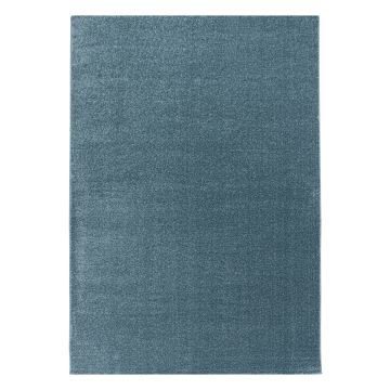 Rio One tapis poils longs rectangle 140x200cm bleu