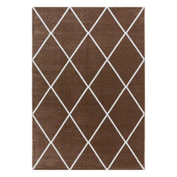 Rio Diago tapis poils longs rectangle 140x200cm cuivré