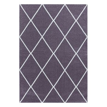 Rio Diago vloerkleed hoogpolig rechthoek 200x290cm lila