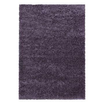 Sydney Shaggy vloerkleed hoogpolig loper 100x200cm violet