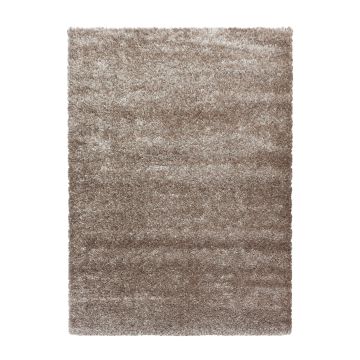 Brilliant Shaggy vloerkleed hoogpolig rechthoek 240x340cm taupe