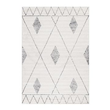 Taznaxt Manipu tapis poils ras coureur 80x250cm crème