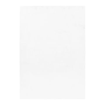 Pouffy vloerkleed fluffy hoogpolig rechthoek 140x200cm wit