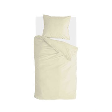 Vintage Cotton dekbedovertrek 140x220cm geel