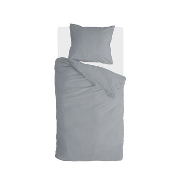 Vintage Cotton dekbedovertrek 140x220cm olifant grijs