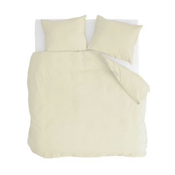 Vintage Cotton dekbedovertrek 200x220cm geel
