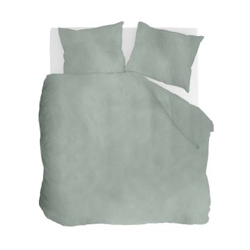 Vintage Flannel dekbedovertrek 200x220cm jade