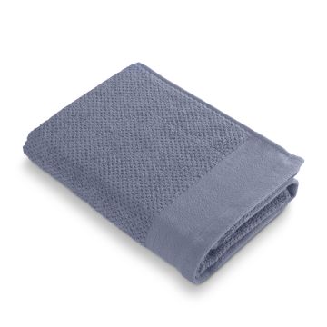 Soft Cotton Popcorn baddoek 50x100cm blauw