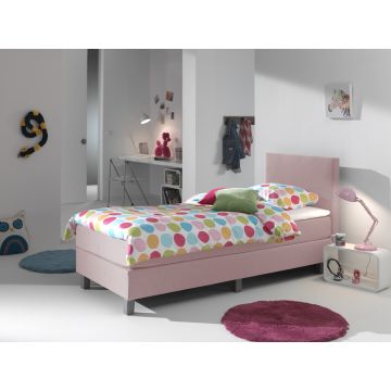 Kinderboxspring 90x200cm roze