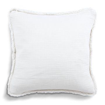 Casual Touch sierkussen 45x45cm wit