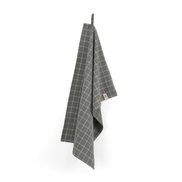 Dry with Blocks theedoek 50x70cm off-black