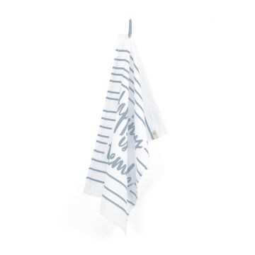 Dry with Happiness theedoek 50x70cm jeans blauw
