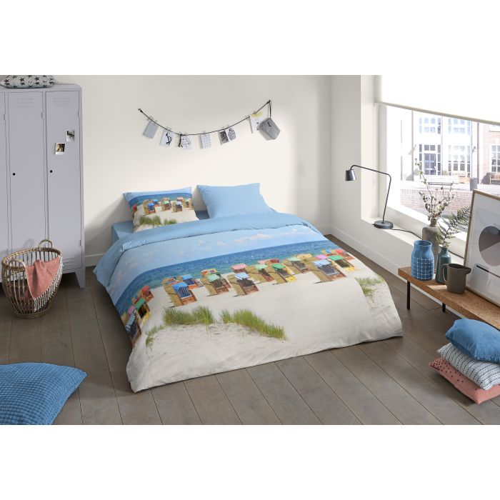 1-persoons dekbedovertrekset 140x220cm microfiber nr:30391 multi